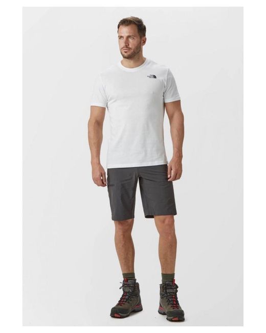 The North Face Ss Simple Dome T-shirt Wit in het White voor heren