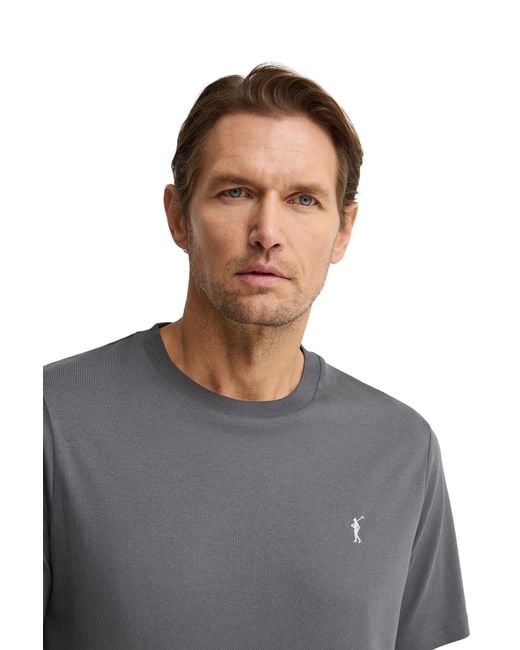 POLO CLUB Gray Short Sleeve Crew Neck T-Shirt for men