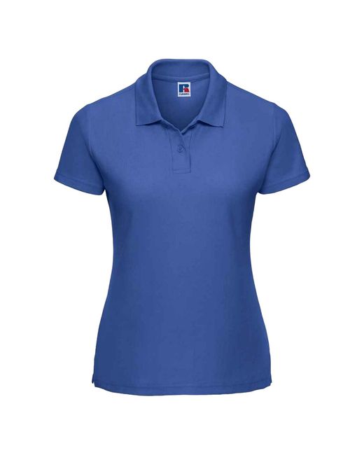 Russell Blue Ladies Polycotton Classic Polo Shirt (Bright Royal)