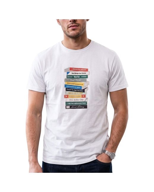 Weekend Offender White T Shirts Limone Graphic Summer Top Short Sleeve Cotton Tee for men
