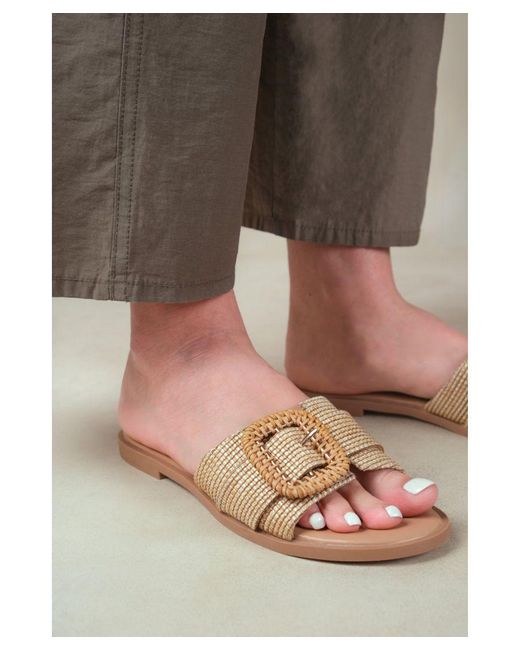 Where's That From Brown 'Noon' Slip On Flats
