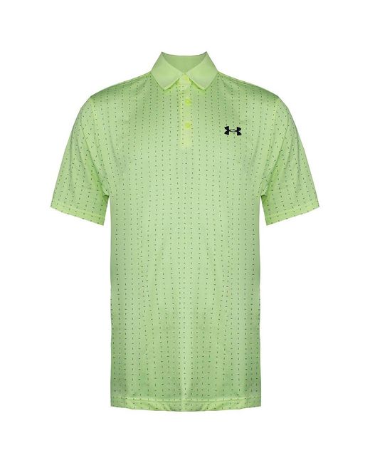 Under Armour Green Playoff 2.0 Lime Polo Shirt for men