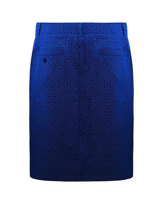 Under Armour Blue Links Woven Golf Skirt Textile