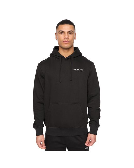 Henleys Black Henycore Hoodie for men