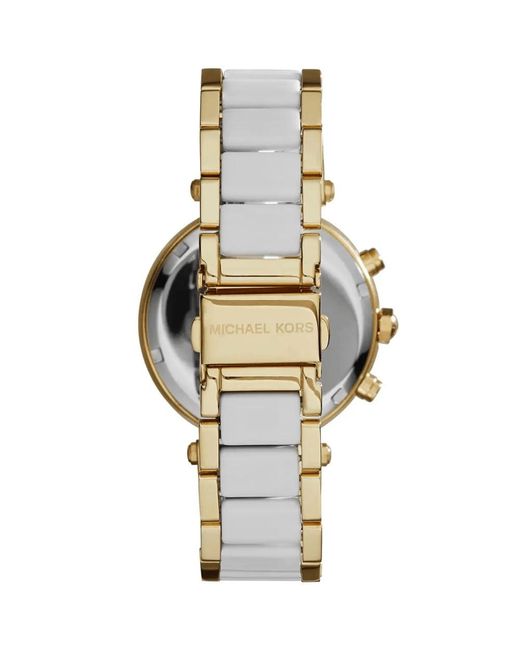 Michael Kors Metallic Parker Mk6119 Ladies Two-Tone Chronograph Watch