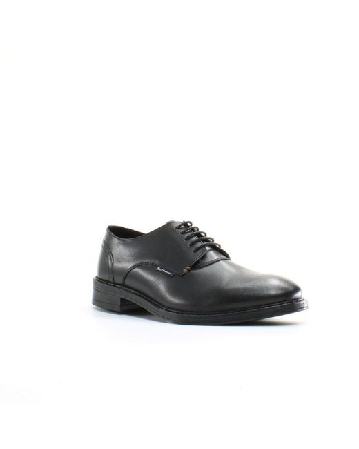 Ben Sherman Gray Pat Shoes Leather for men