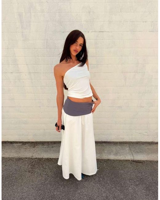 Labelrail Natural X Barbara Ines Jersey Waistband Midaxi Skirt