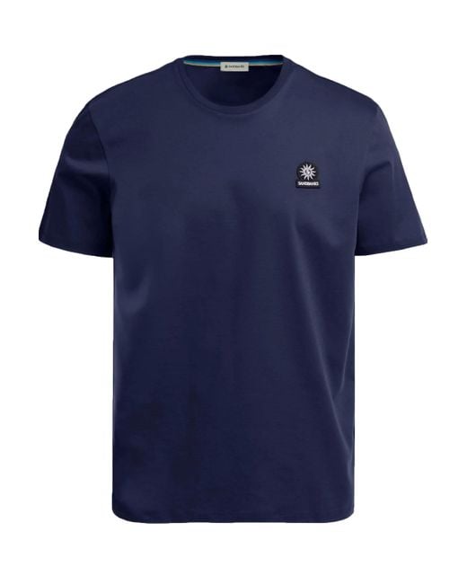 Sandbanks Blue Badge Logo T-Shirt for men