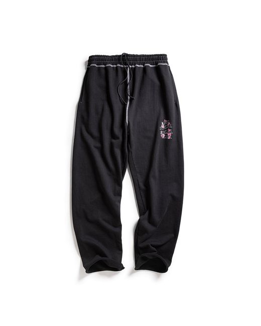 ANTI SOCIAL SOCIAL CLUB Black Anti Social Club Assc Contrast Stitch Sweatpants