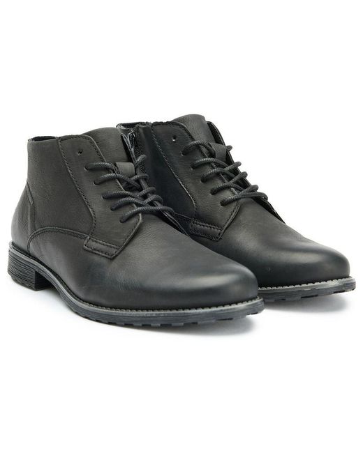 Bugatti Black Ankle Boots for men