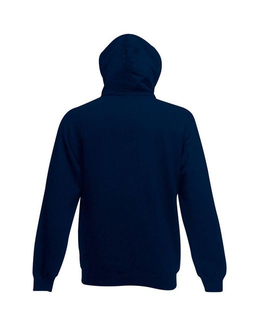 Fruit Of The Loom Blue Hooded Sweatshirt Hoodie (Deep) for men