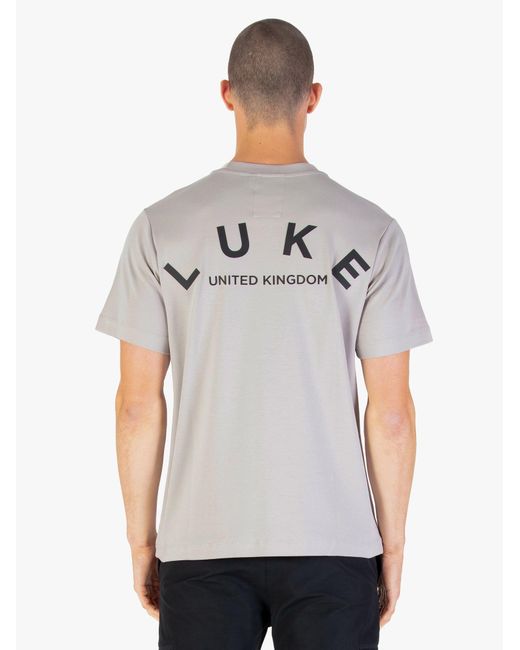 Luke 1977 Gray Luxembourg Relaxed Fit T-Shirt for men
