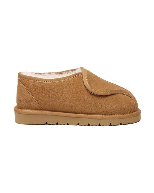 EverAu Australia Brown Ever Au Swiftlet Adjustable Sheepskin Slippers