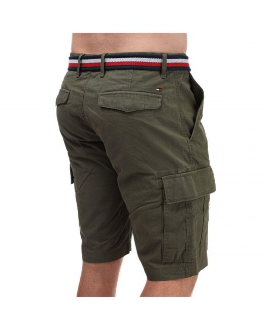 Tommy Hilfiger Green John Cargo Shorts for men