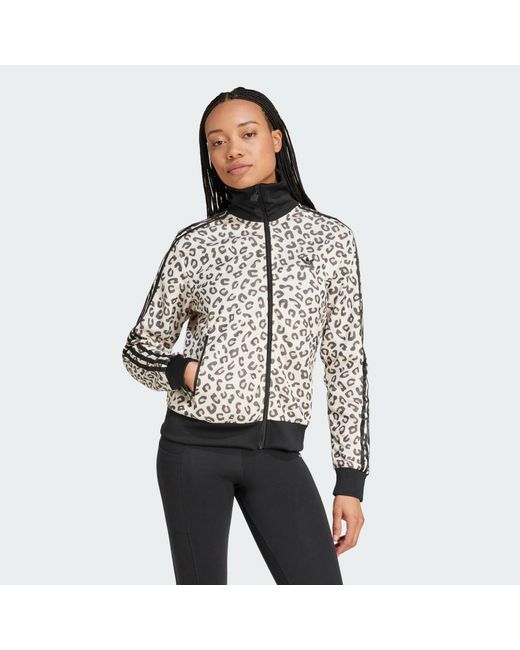 Adidas Originals Black Leopard Firebird Track Top