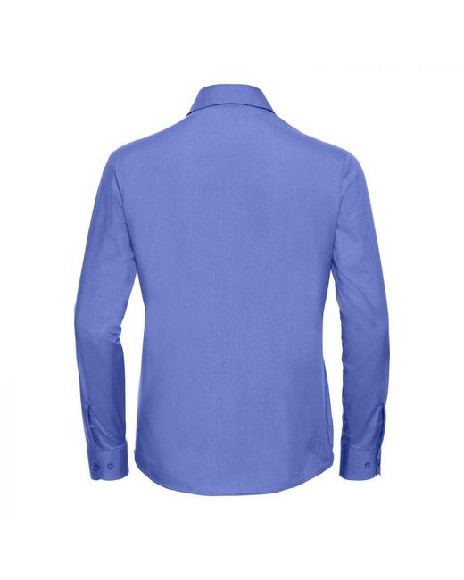 Russell Blue Collection /Ladies Poplin Easy-Care Long-Sleeved Shirt (Corporate)