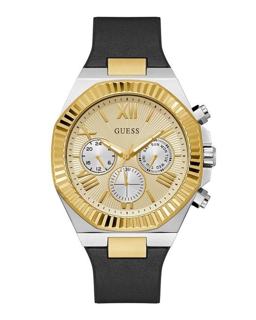Guess Metallic Equity Watch Gw0791G1 Leather for men