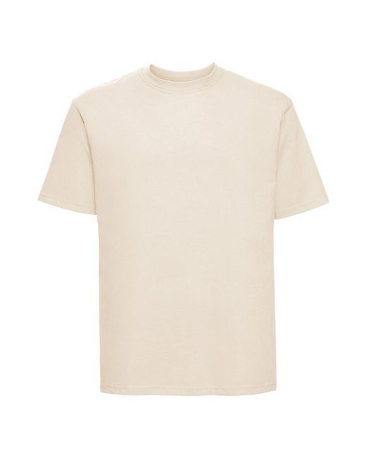 Russell White Classic Ringspun Cotton T-Shirt for men