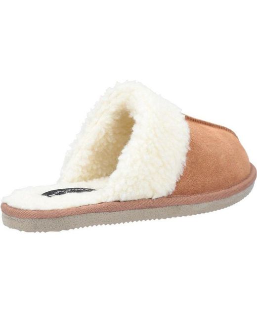Hush Puppies Pink Ladies Arianna Suede Slippers