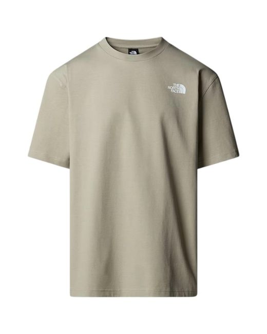 The North Face Brown U Ss Nse Oversized T-Shirt Clay Cotton for men