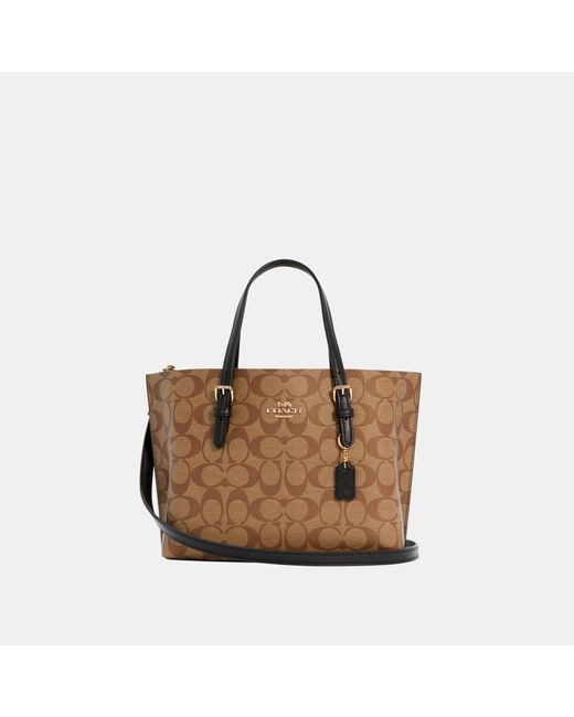 COACH Natural Signature Mollie Tote 25 Bag