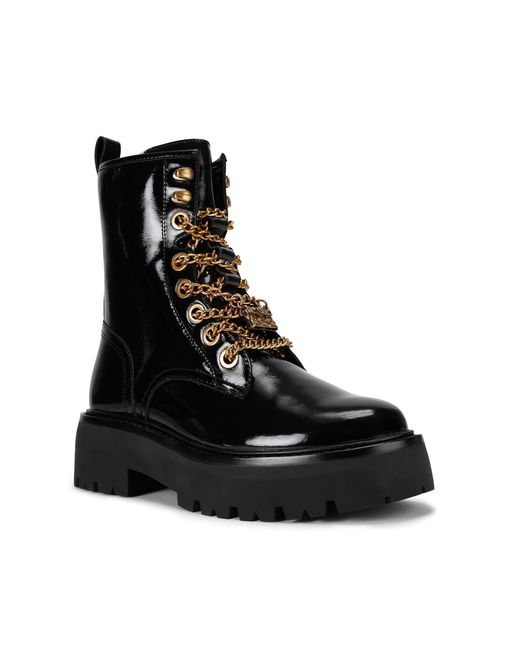 Kurt Geiger Black Leather Matilda Charm Boots