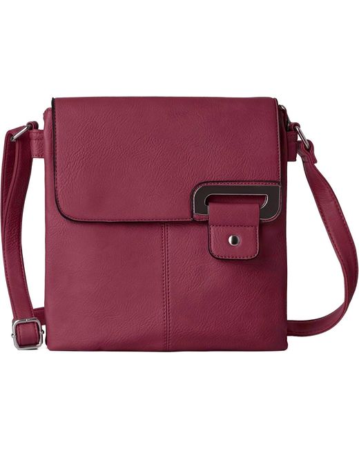 Woodland Leathers Purple Crossbody Bag Messenger Shoulder Bag