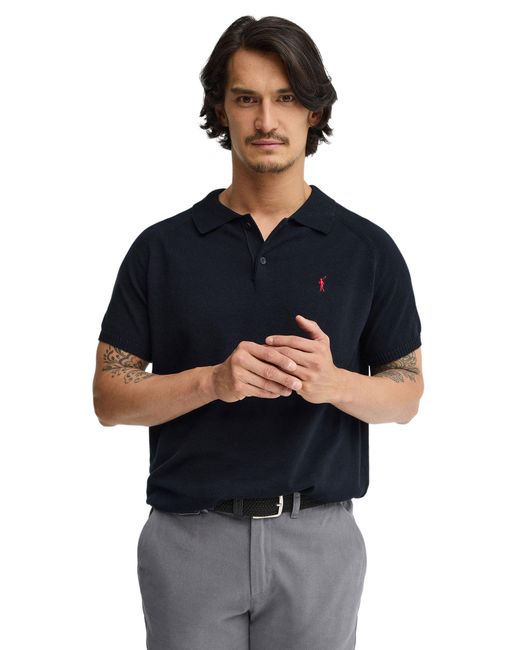 POLO CLUB Blue Short Sleeve Neck Sweater Pullover17 for men