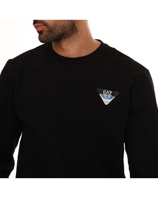 EA7 Emporio Armani Sweatshirt In Zwart in het Black voor heren