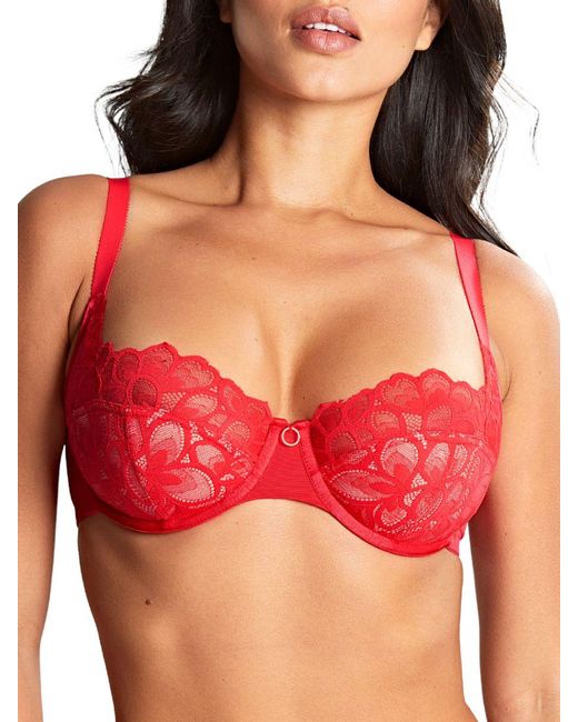 Panache Red Allure Balcony Bra