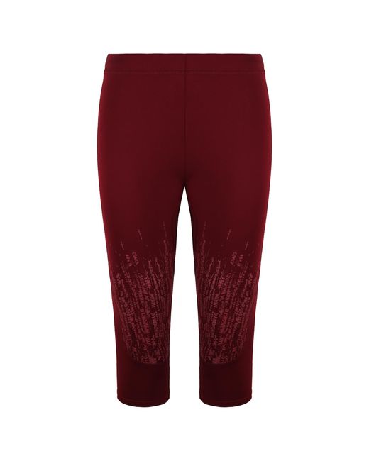 GYMSHARK Red Combat Cropped Leggings