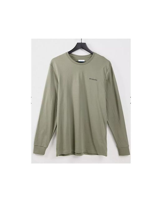 Columbia Cades Cove Long Sleeve T-shirt In Green for men