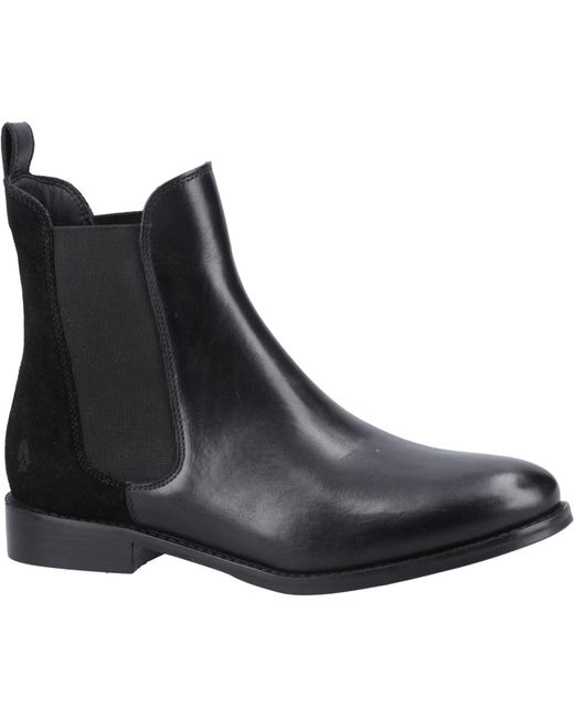 Hush Puppies Black Colette Suede Boots