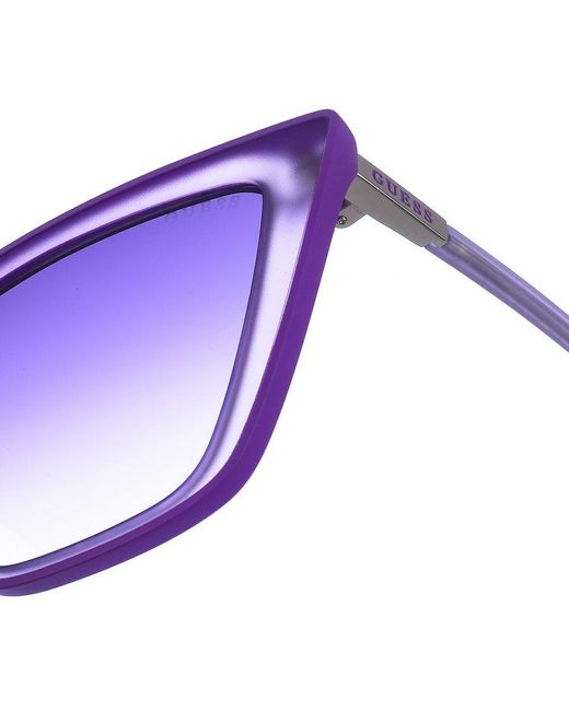 Guess Acetaat Zonnebril Met Ovale Vorm Gu3062s in het Purple