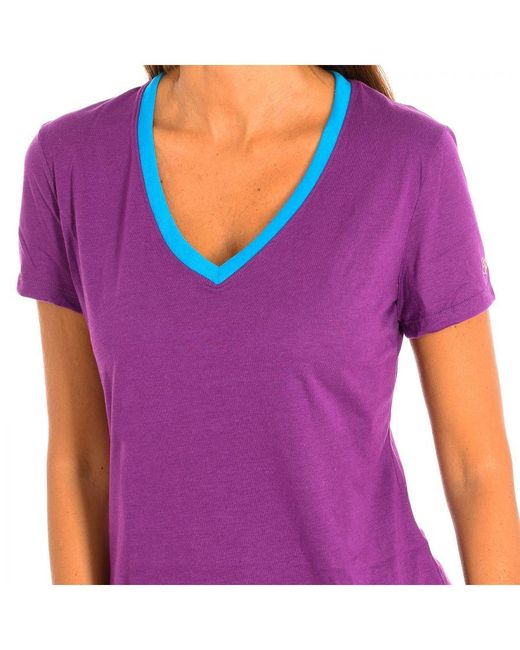 Zumba Purple Sports T-Shirt With Sleeves Z1T00506