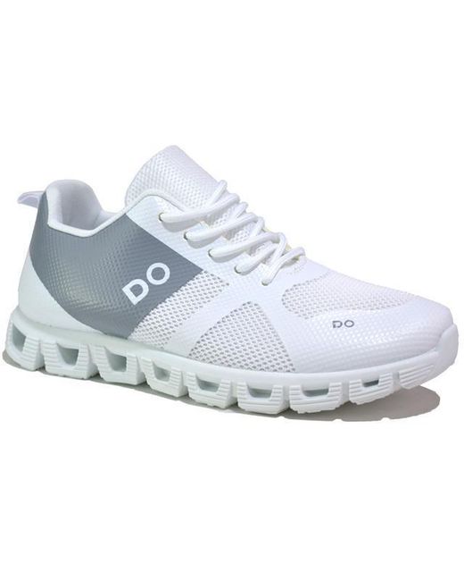 Premier Collective White Blake Lace Up Trainers for men