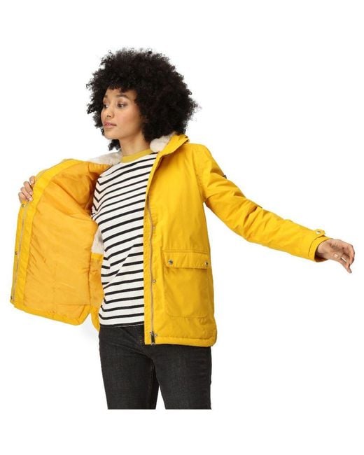 Regatta Yellow Broadia Waterproof Insulated Jacket Coat