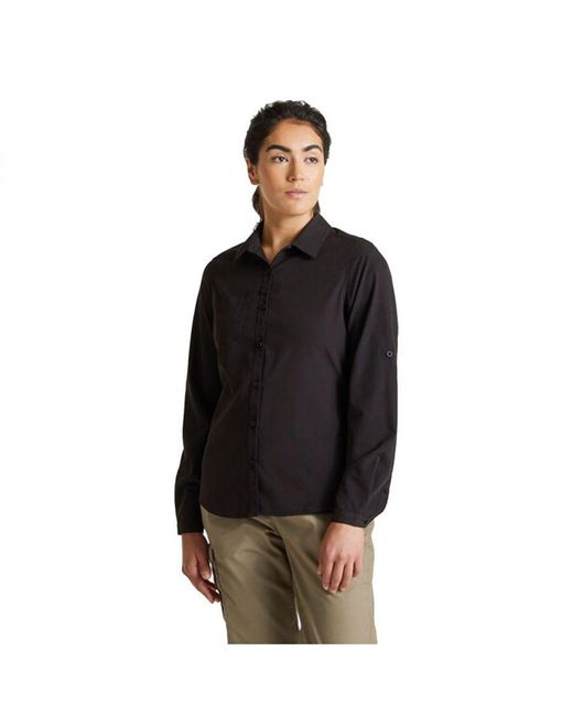 Craghoppers Black Ladies Expert Kiwi Long-Sleeved Shirt