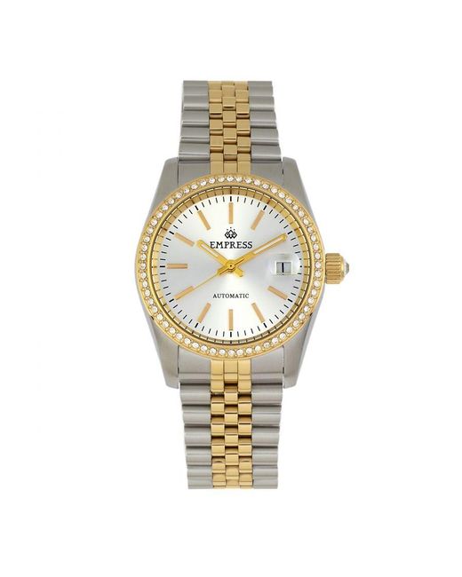 Empress Metallic Constance Automatic Bracelet Watch W/Date
