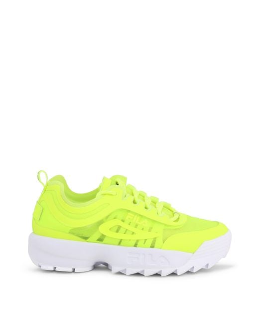 Fila Yellow Disruptor Run Trainers