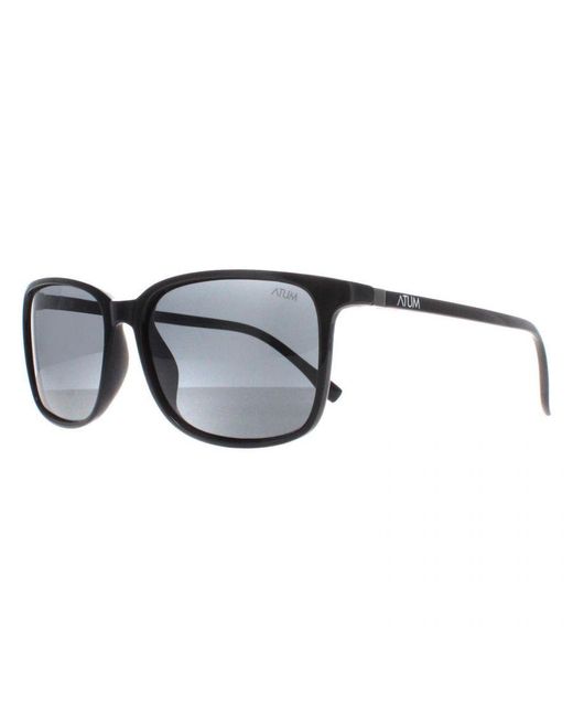 Atum Black Rectangle Shiny Smoke Quill for men