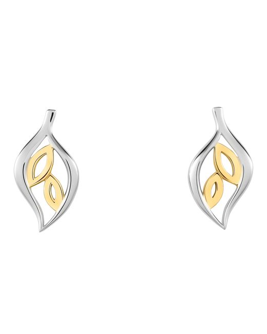 Orphelia Metallic 'Charlotte' 925 Sterling Stud Earrings