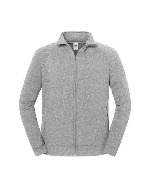 Fruit Of The Loom Gray Adult Sweat Jacket (Athletic Heather)