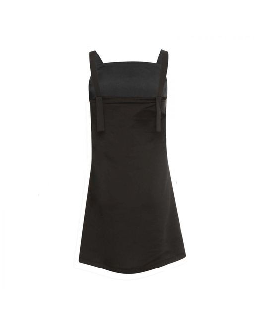 Calvin Klein Black Womenss Strap Satin Dress