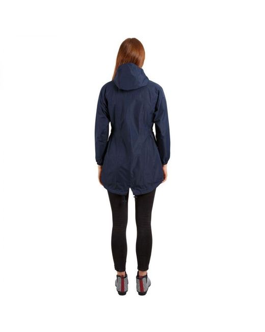 Trespass Blue Ladies Waterproof Shell Jacket