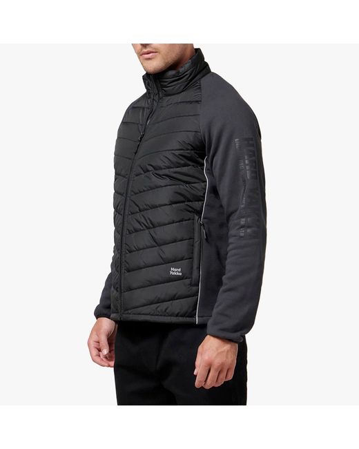 Hard Yakka Black Apex Hybrid Jacket for men