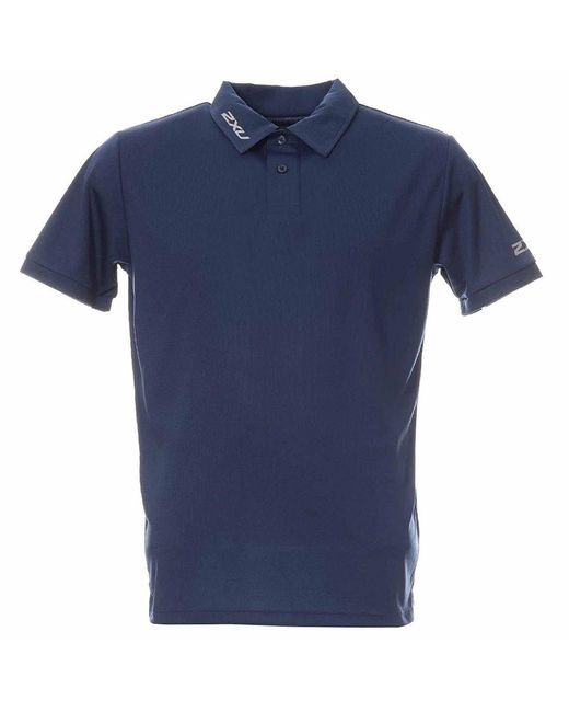 2xu Blue Performance Polo Shirt for men