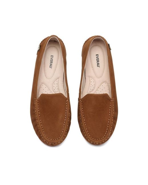 EverAu Australia Brown Ever Au Morris Moccasins With Sole