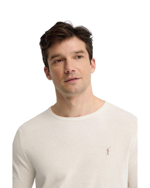POLO CLUB White Crew Neck Sweater Pullover10 for men