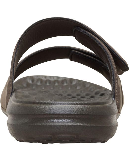 HeyDude Brown Wave 2 Strap Polyurethane Major Sandals Pu for men